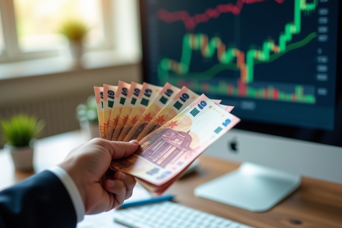 Main tenant des billets d